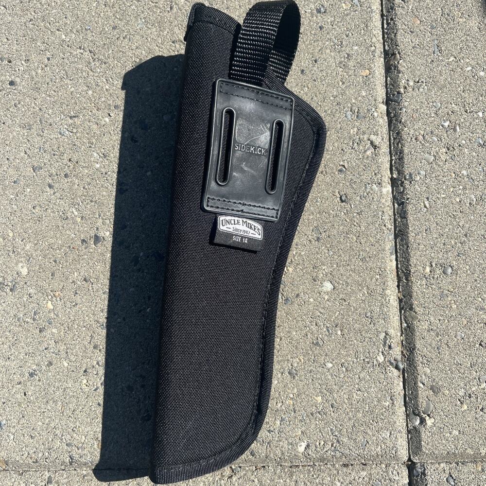 Uncle Mike's Sidekick Hip Holster Size 14 LHand For Barrel Autos